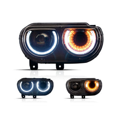 VLAND LED Headlights For Dodge Challenger 2008-2014