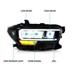 VLAND LED Headlights For 2016-2023 Toyota Tacoma