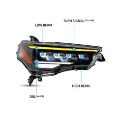 VLAND LED Headlights For 2014-2024 Toyota 4Runner