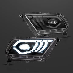 VLAND LED Headlights for Ford Mustang 2010-2014 with Sequential Turn Signals