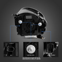 VLAND LED Headlights For 2014-2019 Mini Cooper F56 bentley style