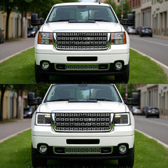 VLAND LED Reflection Bowl Headlights For 2007-2013 GMC Sierra 1500 2500HD 3500HD