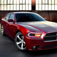 VLAND LED Headlights For Dodge Charger 2011-2014 RGB Style