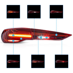 VLAND LED Taillights CSL Style For 2021-2024 BMW 4-Series M4 G22/G23/G26/G82/G83