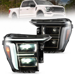 Vland Full LED Headlights For 2021-2023 Ford F150 Headlamp With Amber/White DRL Options