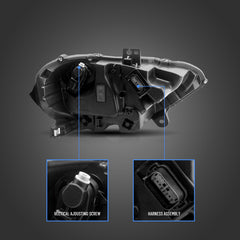 VLAND LED Headlights for Ford Mustang 2018-2023 RGB selectable