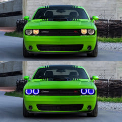 VLAND RGB DRL LED Headlights For Dodge Challenger 2015-2024