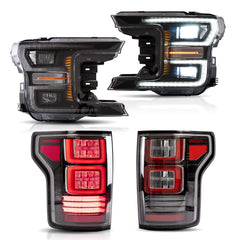 VLAND For Ford F150 2018-2020 LED Headlight+Taillights kit