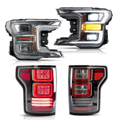 VLAND For Ford F150 2018-2020 LED Headlight+Taillights kit