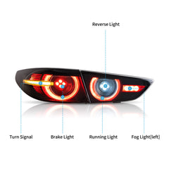 VLAND Tail Lights for Mazda 3 Axela Sedan 2019-2024