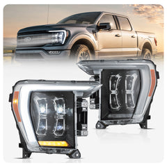 VLAND Full LED Matrix Headlights For 2021-2024 Ford F150
