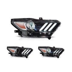 VLAND Headlights For 2015-2017 Ford Mustang (S550)