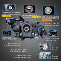 VLAND LED Headlights For 2010-2012 Lexus ES350
