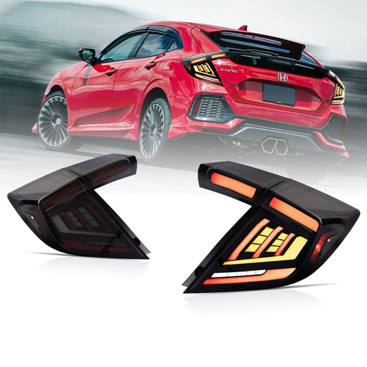 VLAND LED Taillights For 2016-2021 Honda Civic HatchBack with start-up animation
