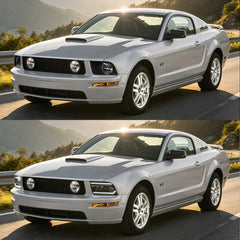 VLAND LED Dual Beam Headlights For Ford Mustang 2005-2009