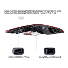 VLAND LED Taillights CSL Style For 2021-2024 BMW 4-Series M4 G22/G23/G26/G82/G83