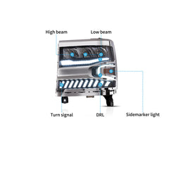 VLAND LED Headlights For Chevrolet Silverado 1500 2016-2018