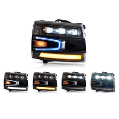 VLAND LED Headlights For Chevrolet Silverado 1500 2500HD 3500HD 2007-2013