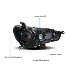 VLAND LED Headlights For Mitsubishi Lancer / EVO X 2008-2017