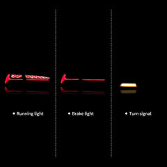 VLAND LED Tail lights For 2008-2017 Mitsubishi Lancer Sedan/EVO X Smoked