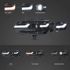 VLAND LED Headlights 2019-2024 For Chevrolet/Chevy Camaro With Dual Beam Projector Front Lights