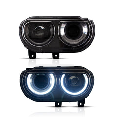 VLAND LED Halo Headlight And Taillight Kit For Dodge Challenger 2008-2014