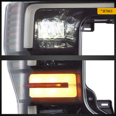 VLAND LED Headlights 2020-2022 For Ford F250 F350 F450 F550 Super Duty Halogen Models