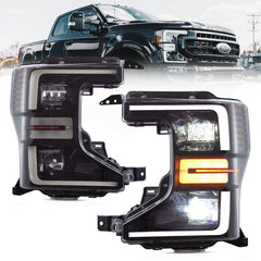 VLAND LED Headlights 2020-2022 For Ford F250 F350 F450 F550 Super Duty Halogen Models