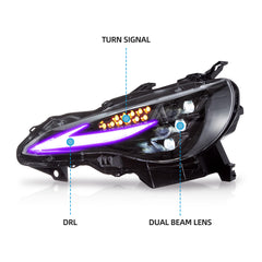 VLAND RGB LED Headlights 2012-2021 For Toyota 86 GT86, Scion Frs, Subaru Brz