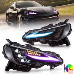 VLAND RGB LED Headlights 2012-2021 For Toyota 86 GT86, Scion Frs, Subaru Brz