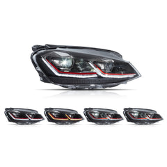 VLAND Full LED Headlights 2015-2017 For Volkswagen Golf MK7 With Sequential Indicators