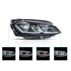 VLAND Full LED Headlights 2015-2017 For Volkswagen Golf MK7 With Sequential Indicators