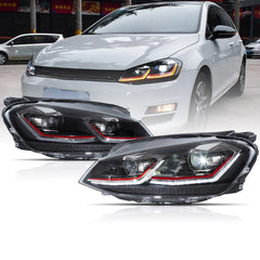 VLAND Full LED Headlights 2015-2017 For Volkswagen Golf MK7 With Sequential Indicators
