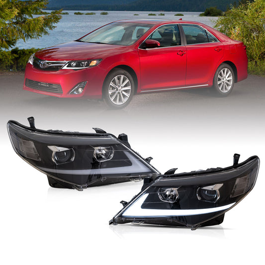 VLAND Projector Headlights 2012-2014 For Toyota Camry Sedan Front Lamps