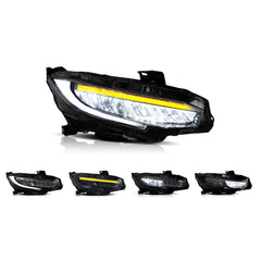 VLAND LED Headlights 2016-2021 For Honda Civic Sedan Hatchback Coupe