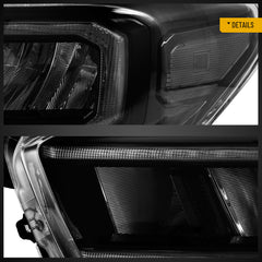 Vland For Toyota Tacoma 2016-2023 LED Reflection Bowl Headlights Assembly