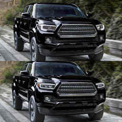 VLAND LED Matrix Projector Headlights For 2016-2023 Toyota Tacoma sequential turn signal