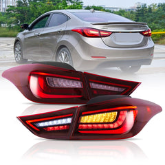 VLAND LED Tail Lights for Hyundai Elantra 2011-2016 With Sequential Turn Signal