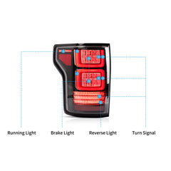 VLAND For Ford F150 2018-2020 LED Headlight+Taillights kit