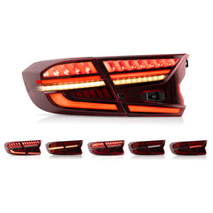 VLAND LED Tail Lights 2018-2022 For Honda Accord Sedan Rear Lights Assembly With Sequential Indicators