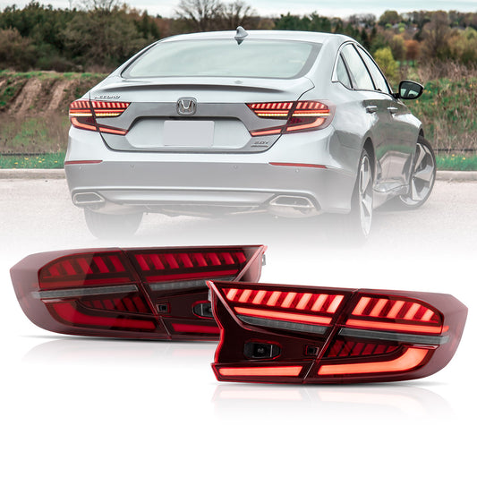 VLAND LED Tail Lights 2018-2022 For Honda Accord Sedan Rear Lights Assembly With Sequential Indicators