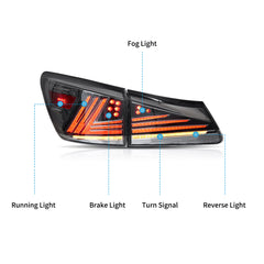 VLAND LED Tail Lights for 2006–2013 Lexus IS250 IS350 ISF IS300 220d 200d