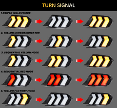 VLAND LED Taillights For 2015-2023 Ford Mustang S550 with 5 Modes turn signal