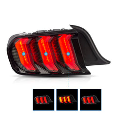Vland 2015-2023 For Ford Mustang LED Taillights with Sequential Red Turn Signal(US Model)