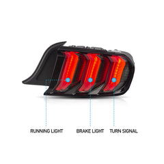 VLAND LED Tail Lights For Ford Mustang 2015-2020 S550 with 5 models Turn Signal