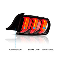VLAND LED Tail Lights For Ford Mustang 2015-2020 S550 with 5 models Turn Signal