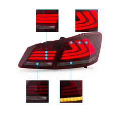 VLAND LED Tail Lights for 2013-2015 Honda Accord With Sequential Turn Signal