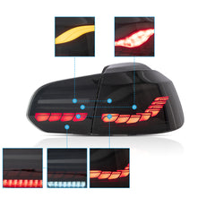 VLAND LED Tail Lights for Volkswagen Golf 6 MK6 2008-2013 (GTS Style)