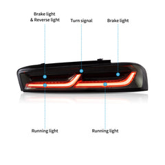 VLAND LED Tail Lights For Chevrolet Camaro Chevy 2016-2018