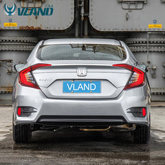 VLAND LED Tail Lights 2016-2018 For Honda Civic 10th Gen 4PCS